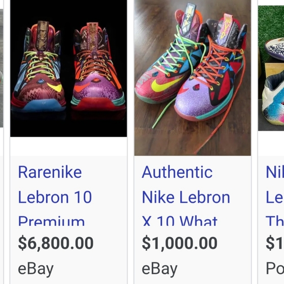 Men's Nike Lebron X What The MVP Multicolor Size 8